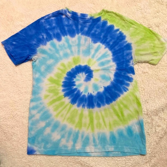 wonder nation Other - Wonder Nation Blue and Green Spiral Tie-Dye Tee